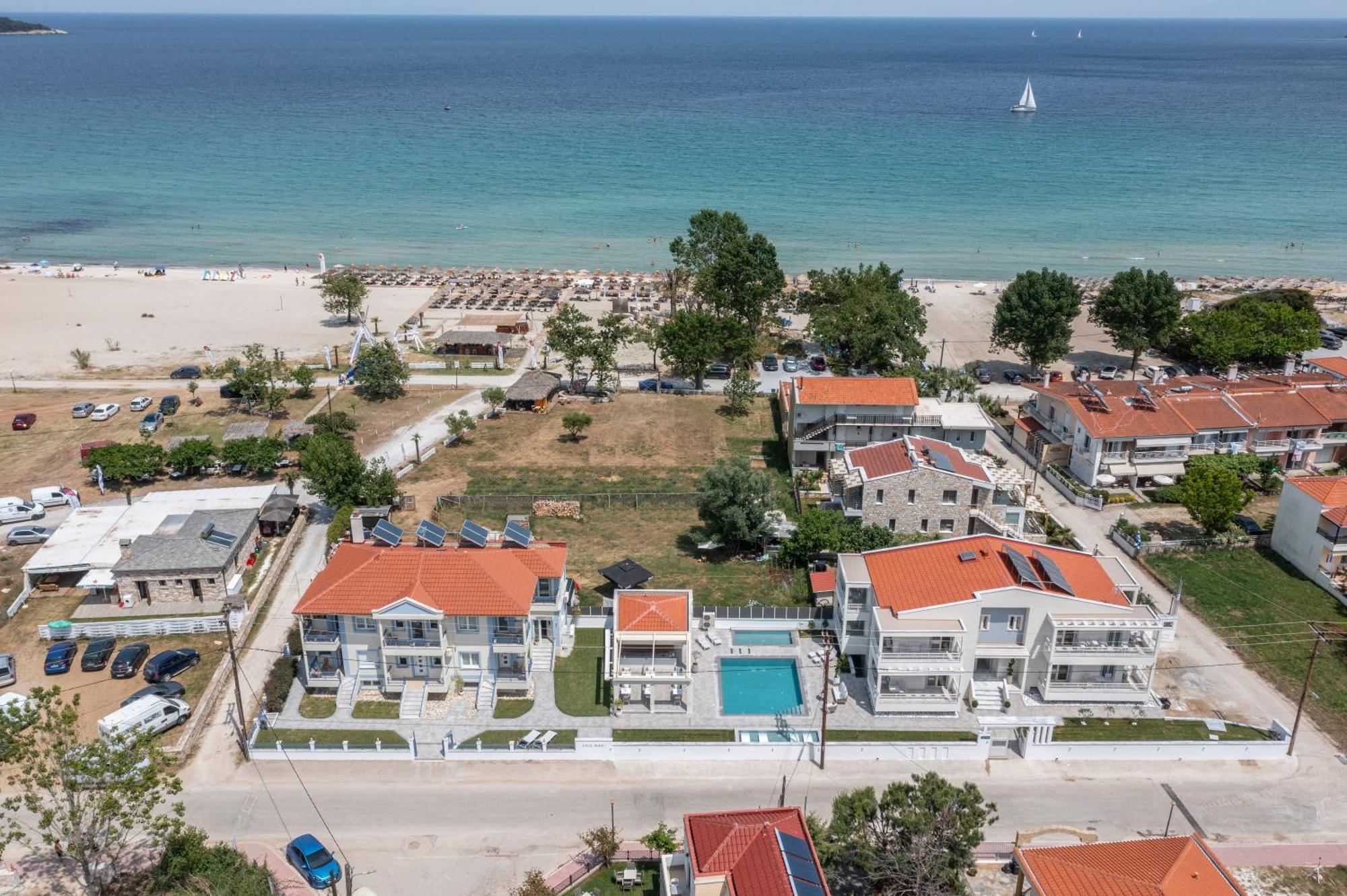 Sole Mare Hotel Chrysi Ammoudia Bagian luar foto